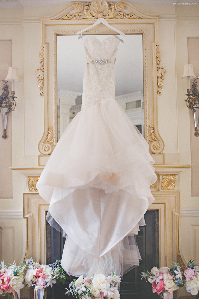boston library lazaro lace wedding gown