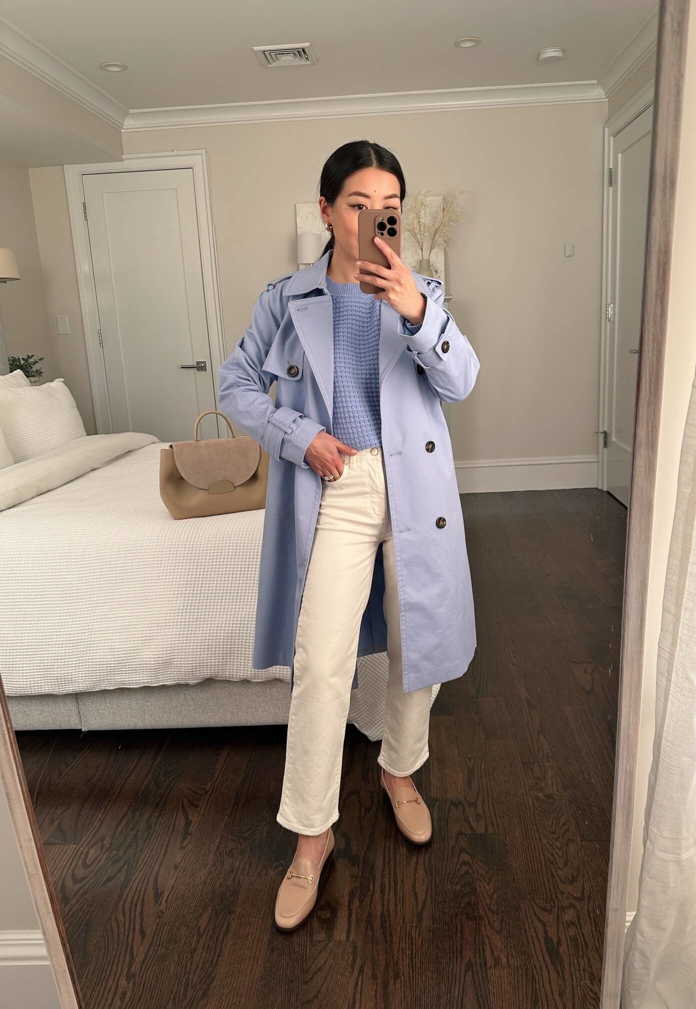 Ann Taylor petite trench coat review