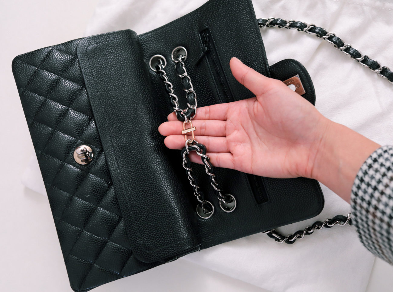 how to shorten a chanel bag chain strap