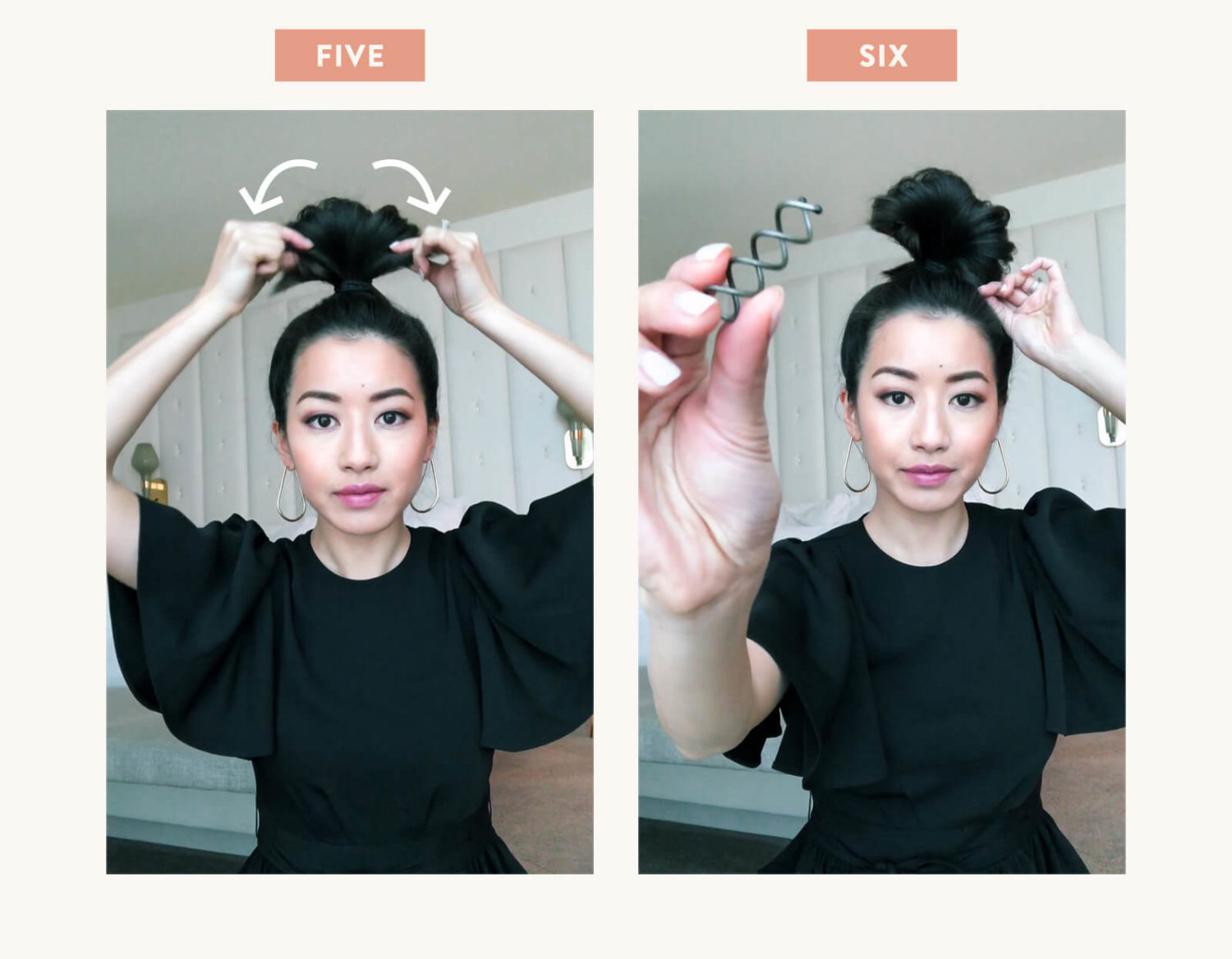how to do a messy top knot hairstyle