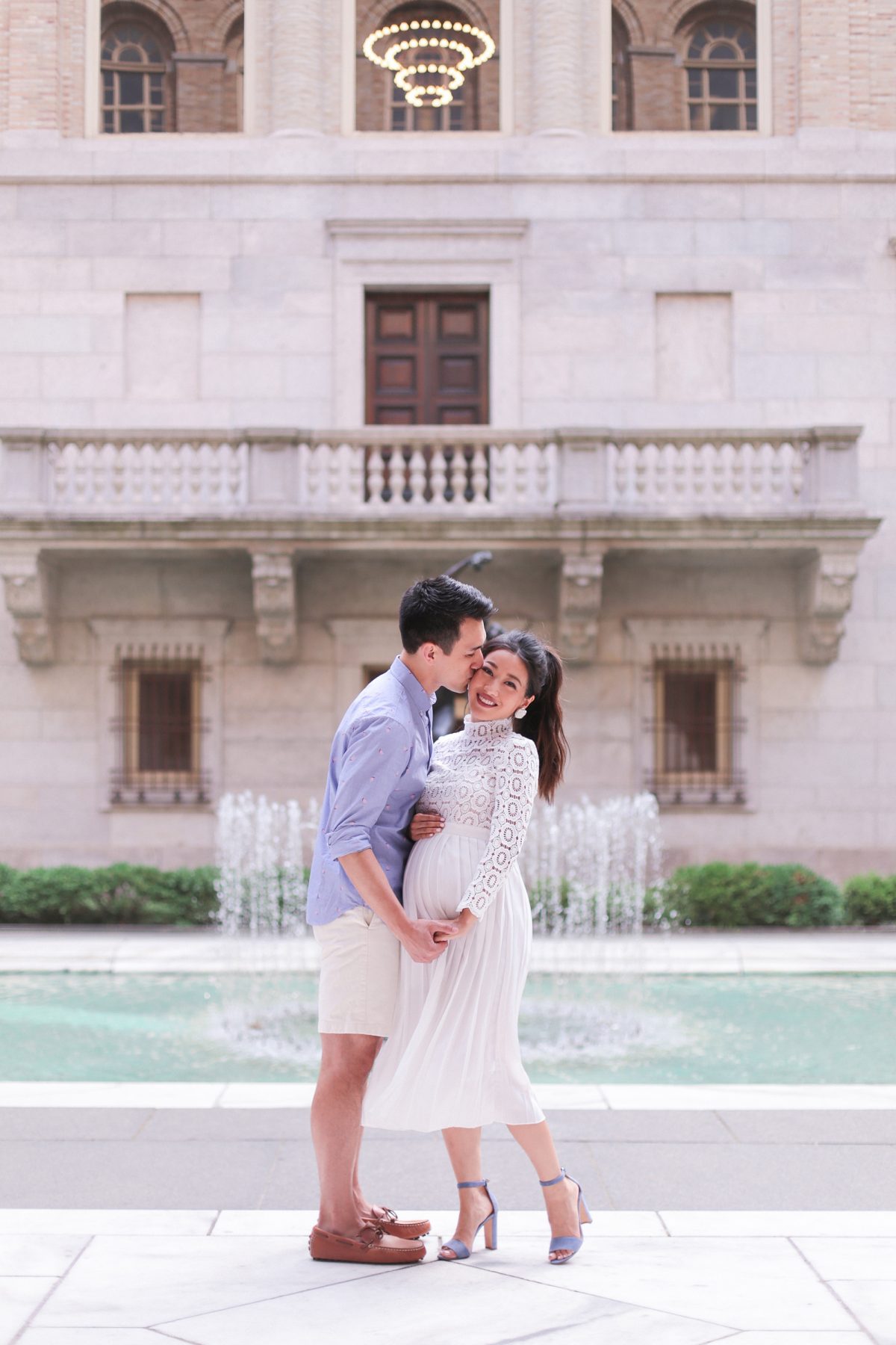 boston library wedding anniversary photos