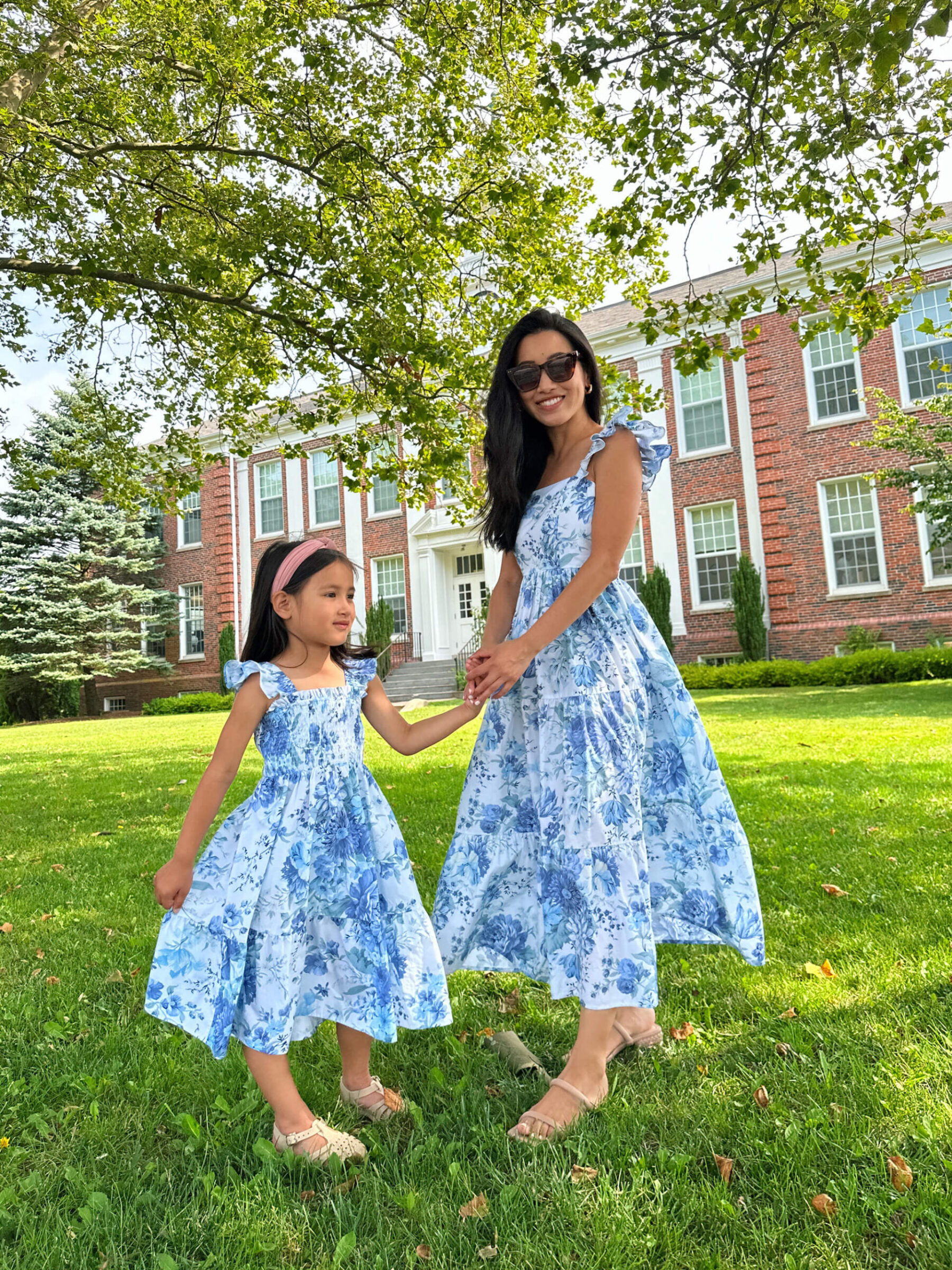 mom and me edited pieces blue floral dress cape cod
