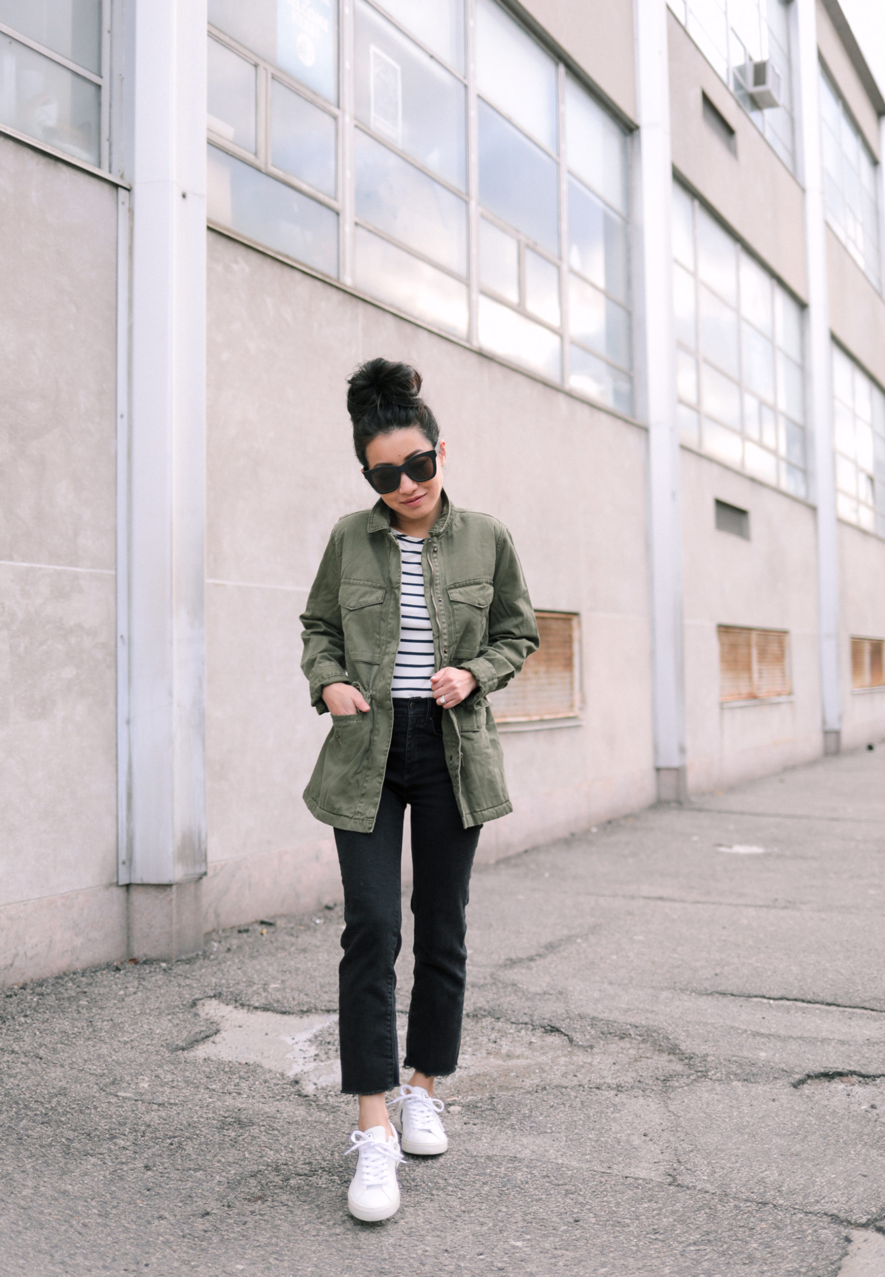 army green utility jacket review petite