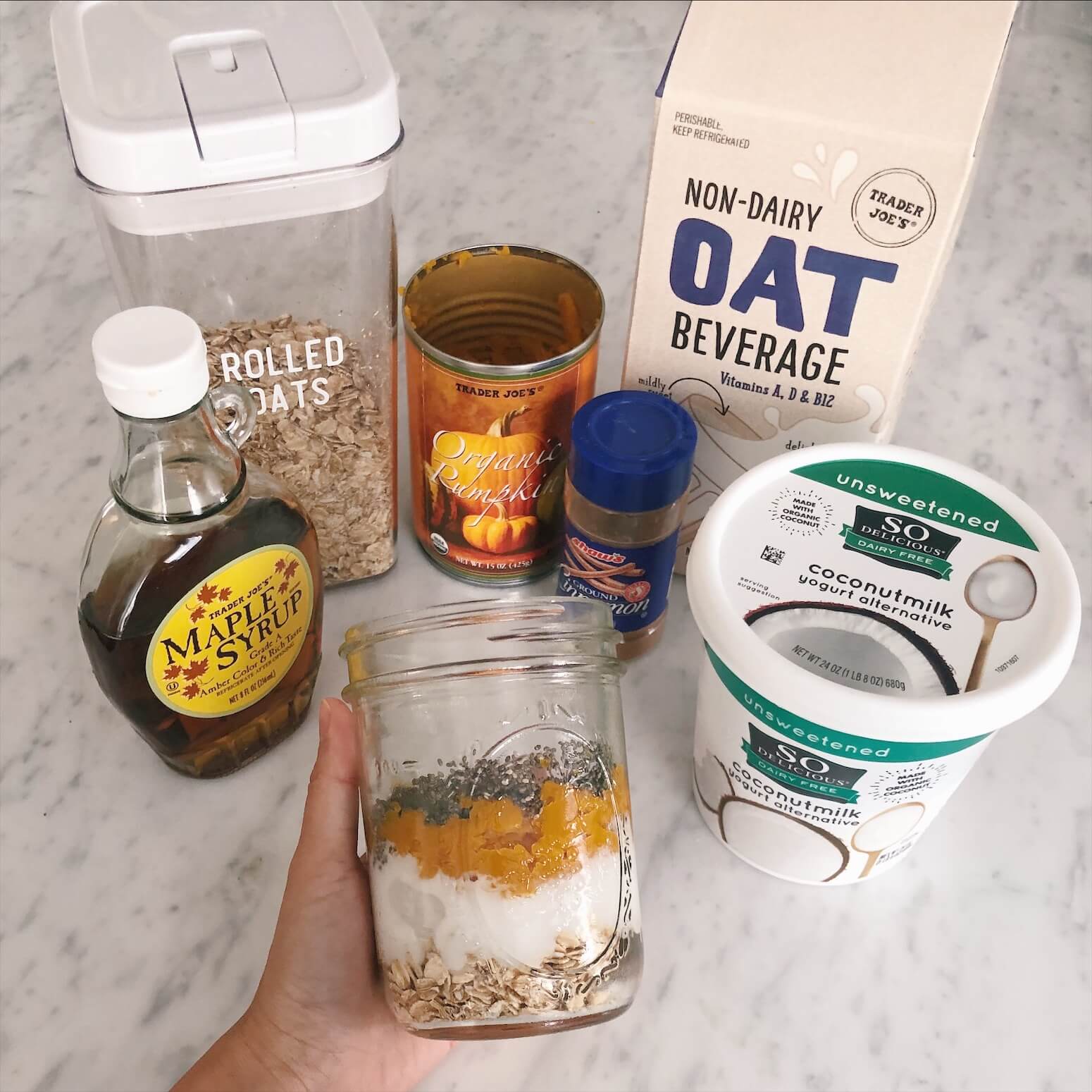 easy pumpkin overnight oats recipe