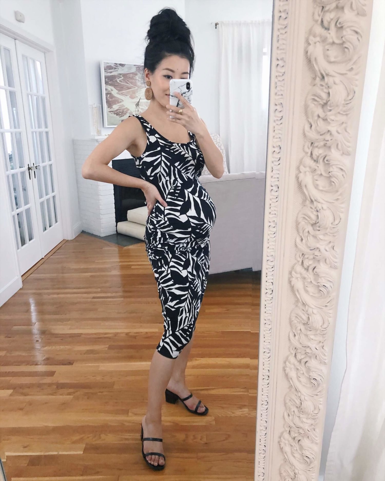 patterned Old Navy maternity tank top dress