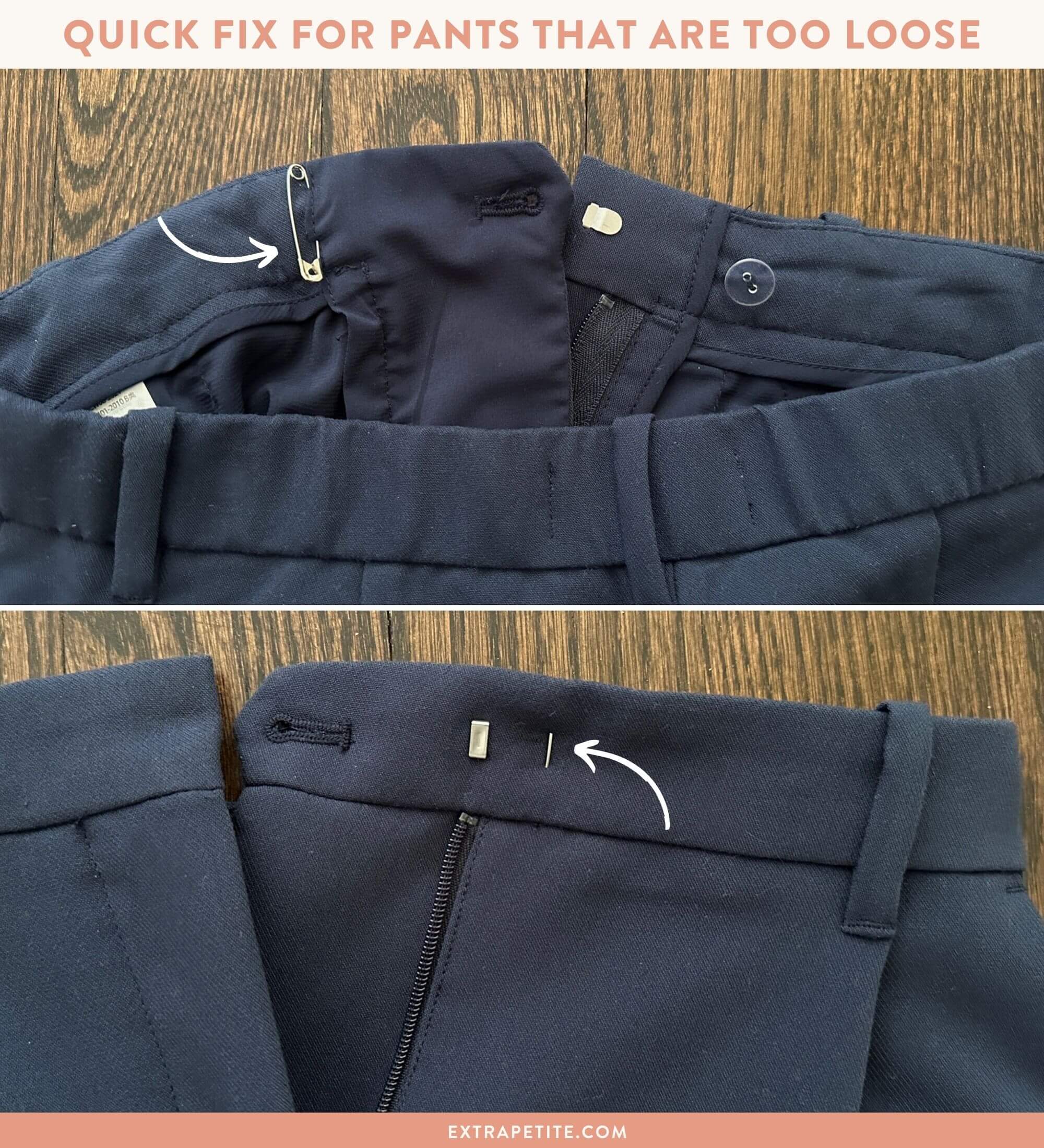 quick fix for pants that are too loose