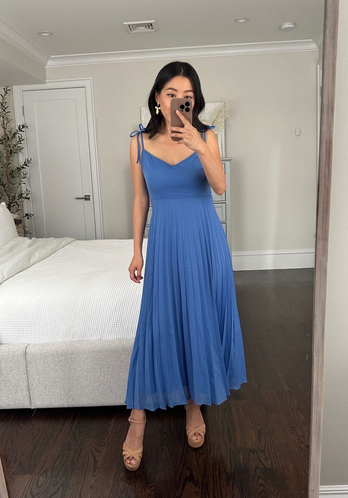 Sezane petite friendly Nissa dress review