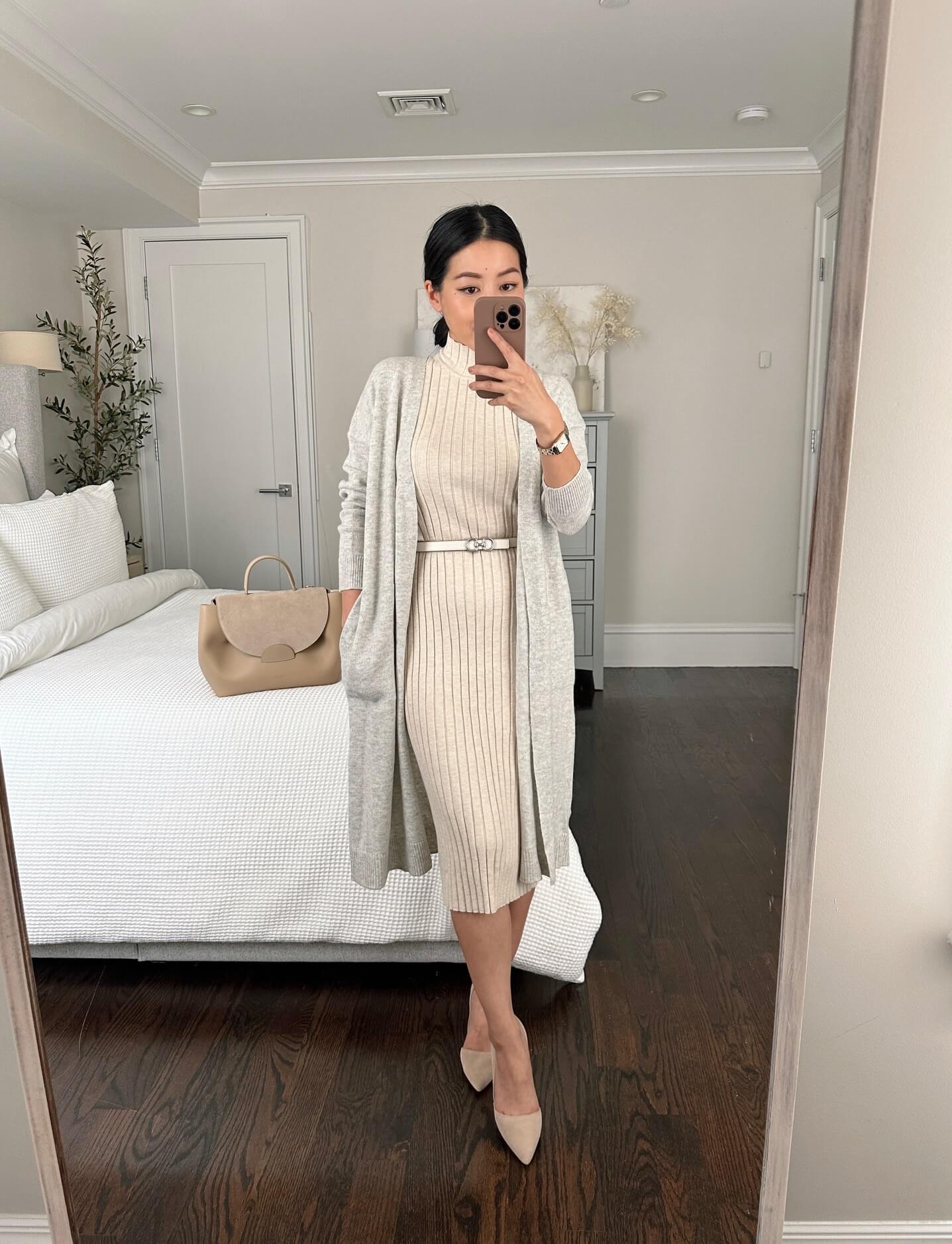 Banana Republic Factory petite midi sweater dress