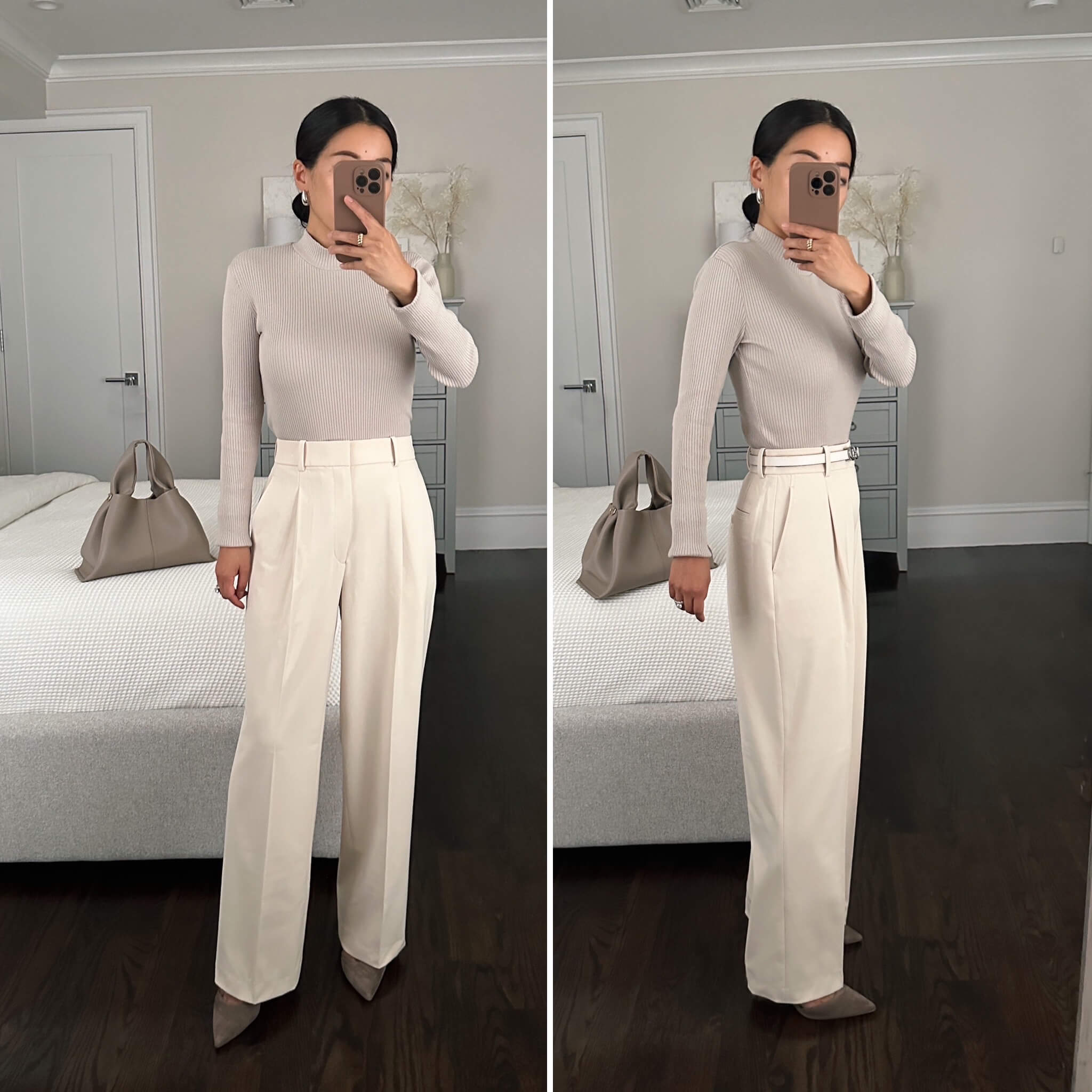 uniqlo wide leg pants petite hemming