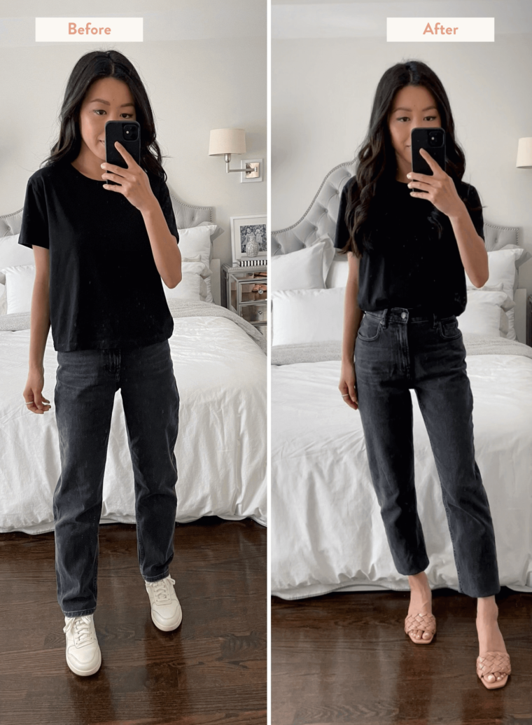 how to cut jean hems that are too long