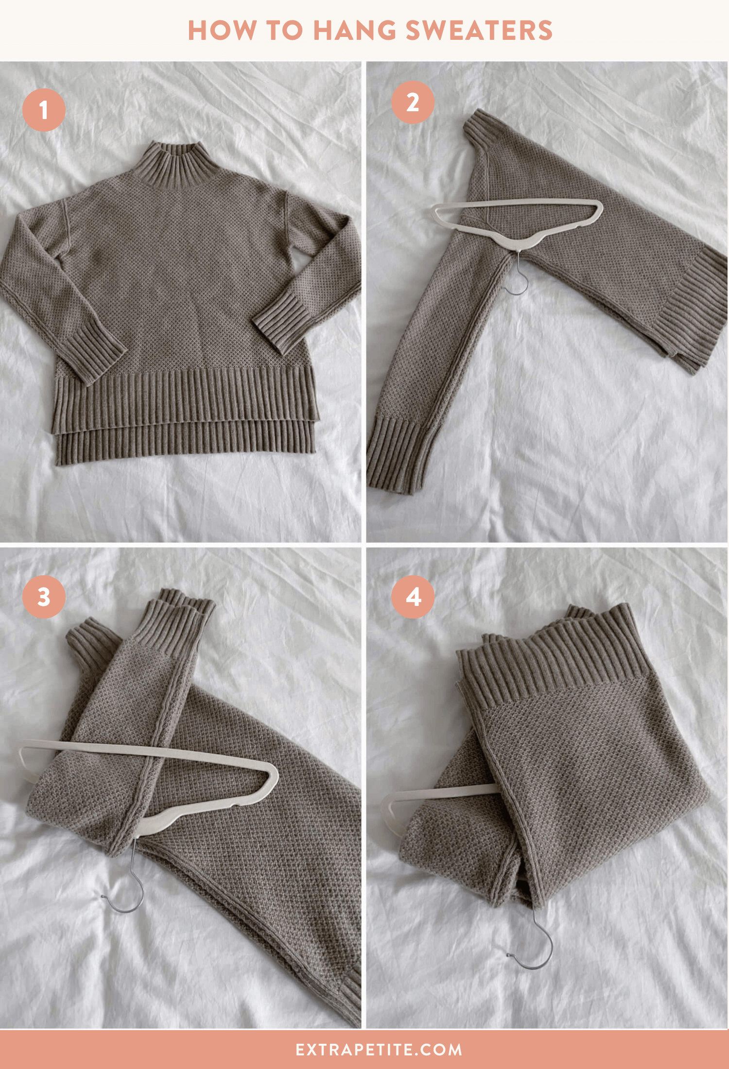 how to hang sweaters